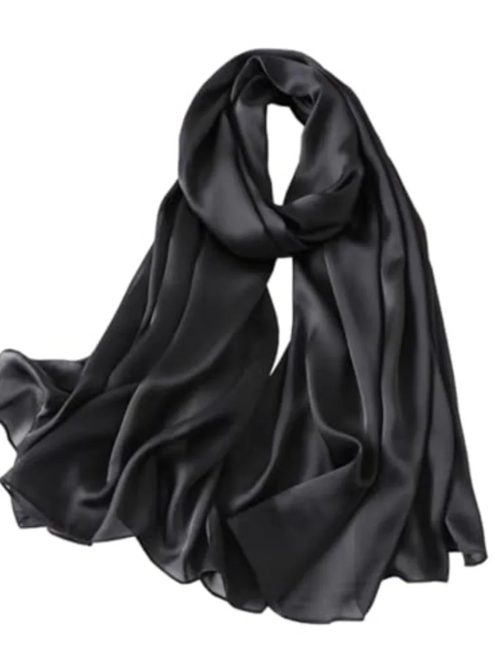 100% Pure Mulberry Silk Long Scarf Shawl Oblong Wrap Gift Packed